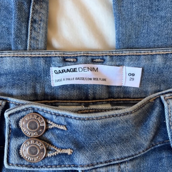 GARAGE Denim Blue Low-Rise Jeans - Picture 2 of 7